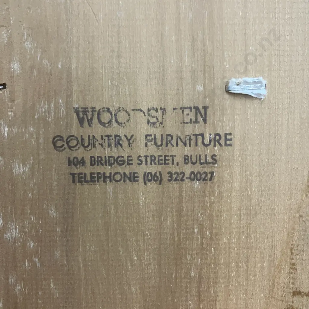 Kauri 2.0m Bookcase - Ex Woodsmen Country Furniture, 4 Fixed Shelves, Slat Back. H200 W145 D37 Image 1++