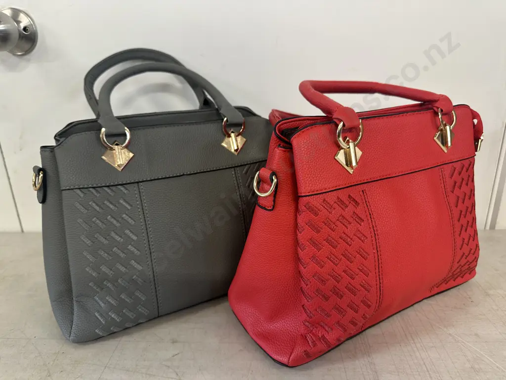 New Handbags  Red & Grey Image 1++