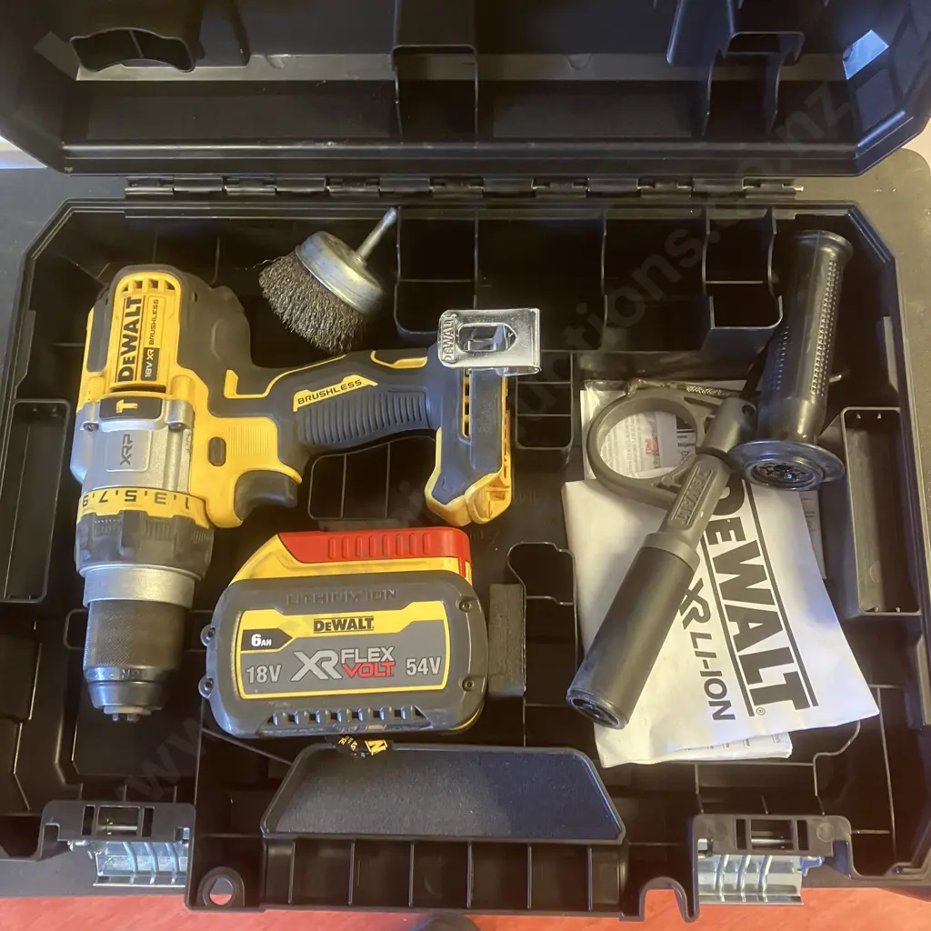 DeWalt XR Flexvolt Cordless Hammer Drill Kit 18 Volt 6Ah Image 1++