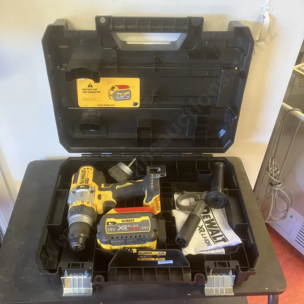 DeWalt XR Flexvolt Cordless Hammer Drill Kit 18 Volt 6Ah Image 1++