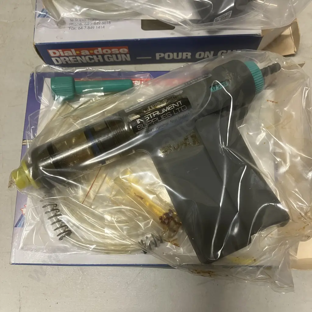 Pair of Instrument Supplies Limited New Generation The Protector Drench Guns Original Packaging (As Found Condition) Image 1++