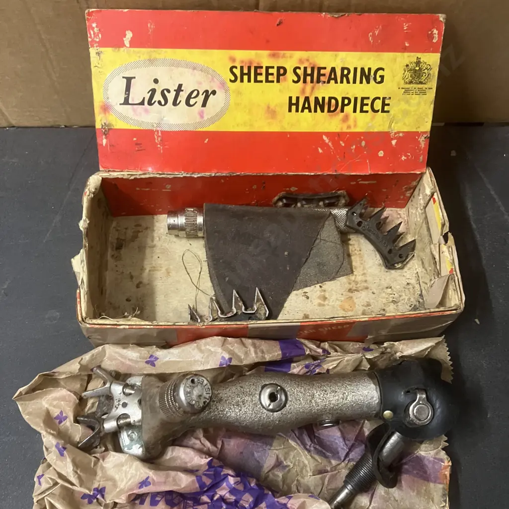 Lister Golden Sheep Shearing Handpiece With Box (As Found) Image 1++