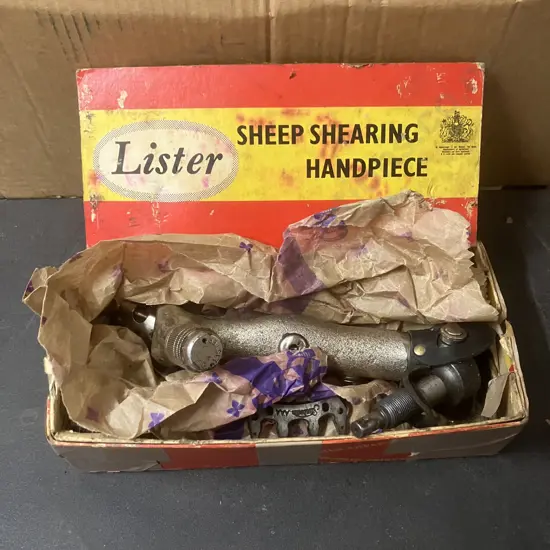 Lister Golden Sheep Shearing Handpiece With Box (As Found)