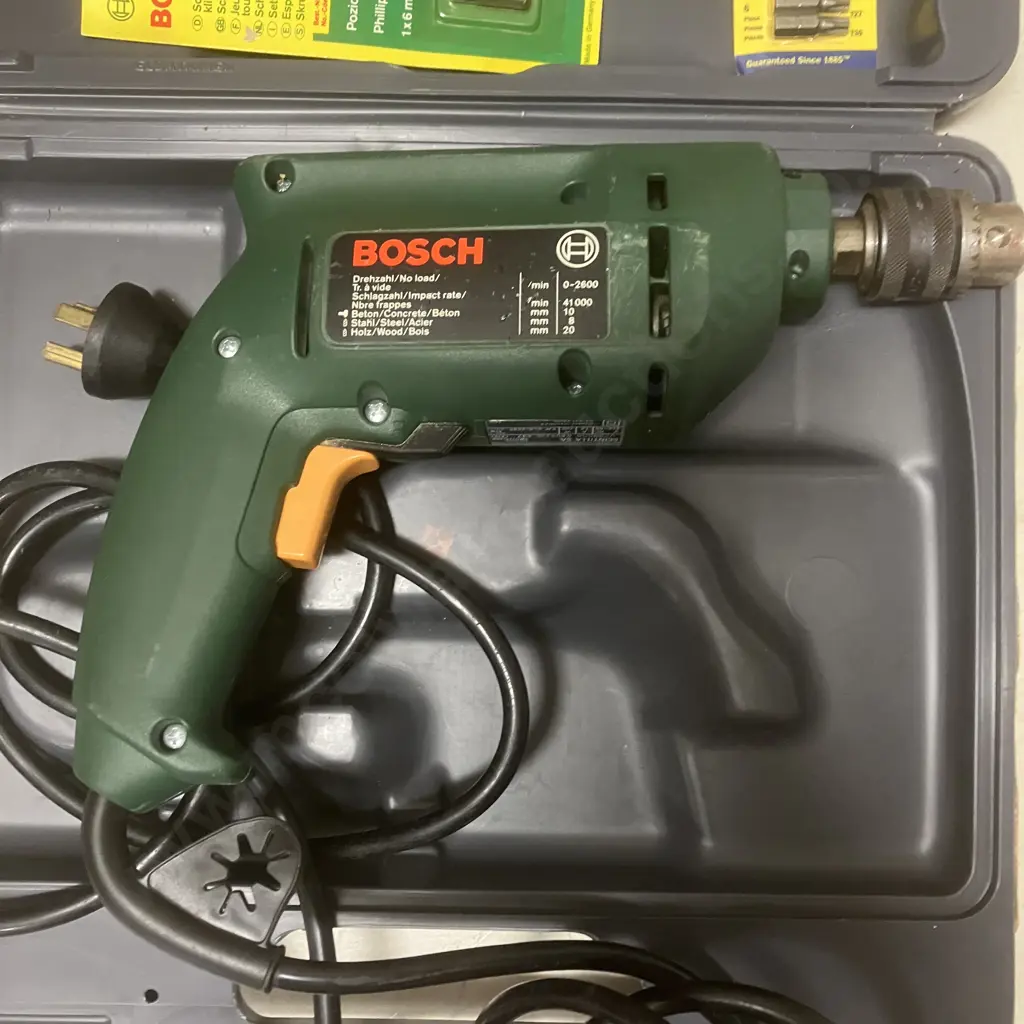 Bosch PSB 420 RE Electric Drill In Case Image 1++
