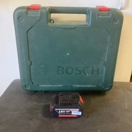 Bosch 18V 4.0Ah  Battery, Green Bosch Tool Case