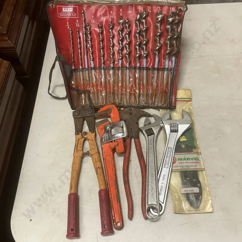 Tools & Irwin Auger Bit Set Image 1++