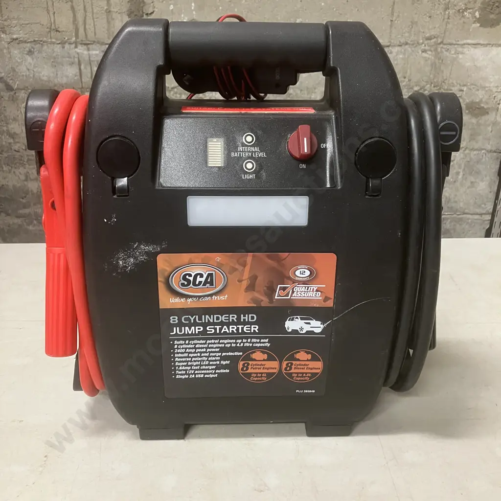 SCA 8 Cylinder Heavy Duty Jump Starter Image 1++