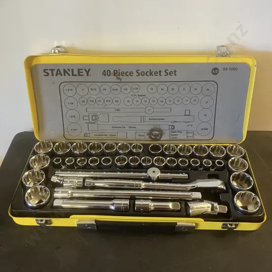 Stanley 40 Piece Socket Set - 1/2"