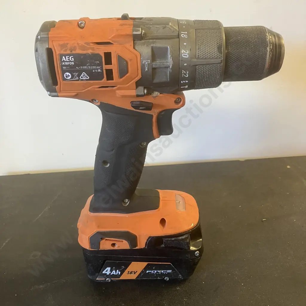 AEG 18V Brushless Drill With 4.0Ah Battery (No Charger) Image 1++