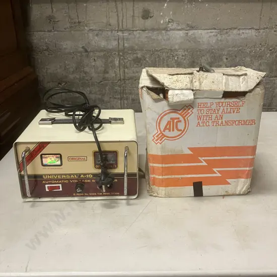 Vintage Universal A-10 1000Watts Voltage Stabilizer. ATC Transformer