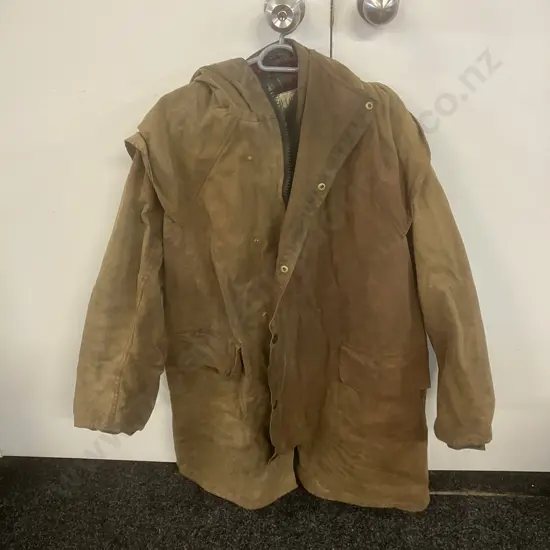 Oilskin Hooded Coat Backhouse New Zealand Brand Size 44
