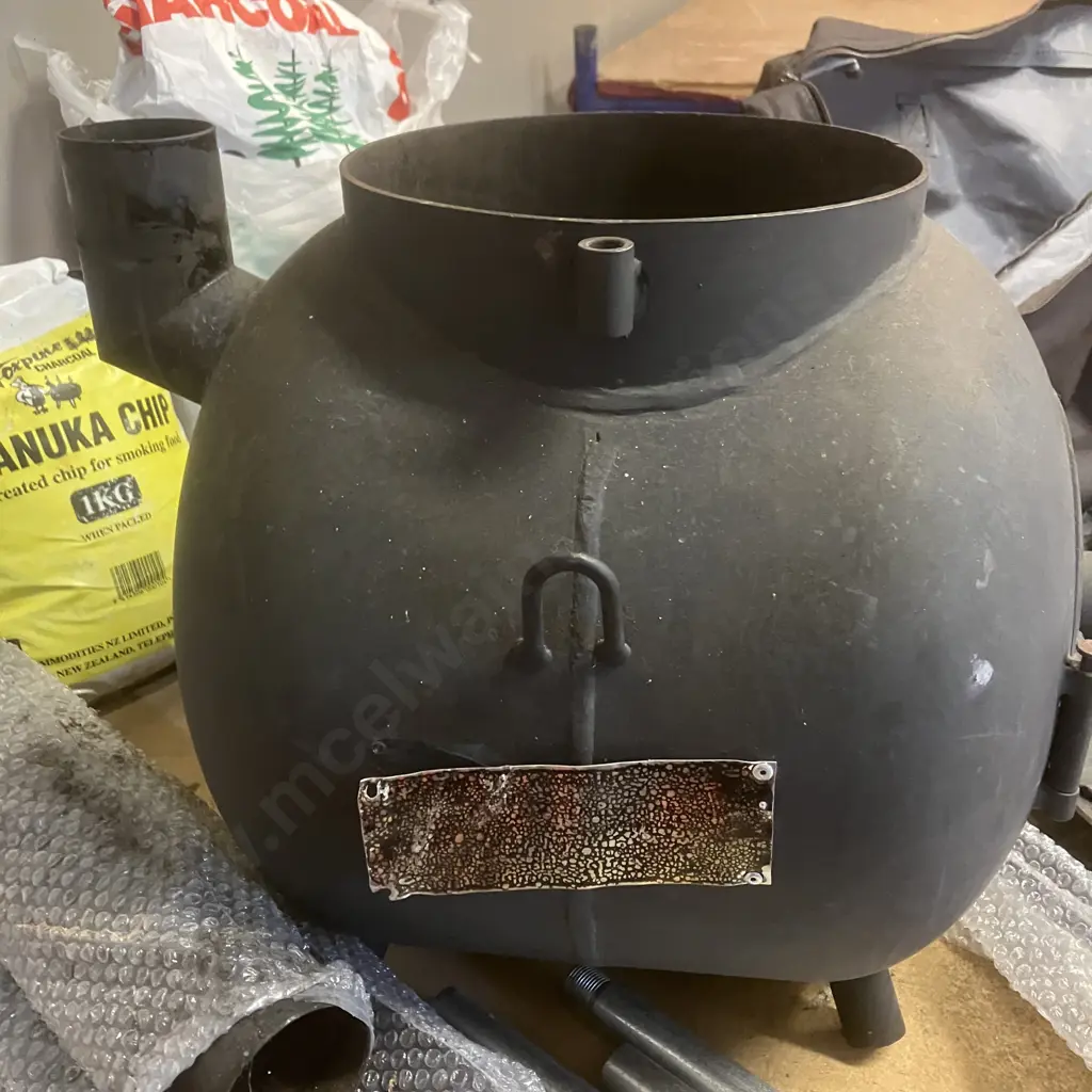 Ozpig Series 2 Portable Wood Fire Stove BBQ Heater With Bag, Charcoal, Wood Chips Etc In Basecamp Carry Bag Image 1++