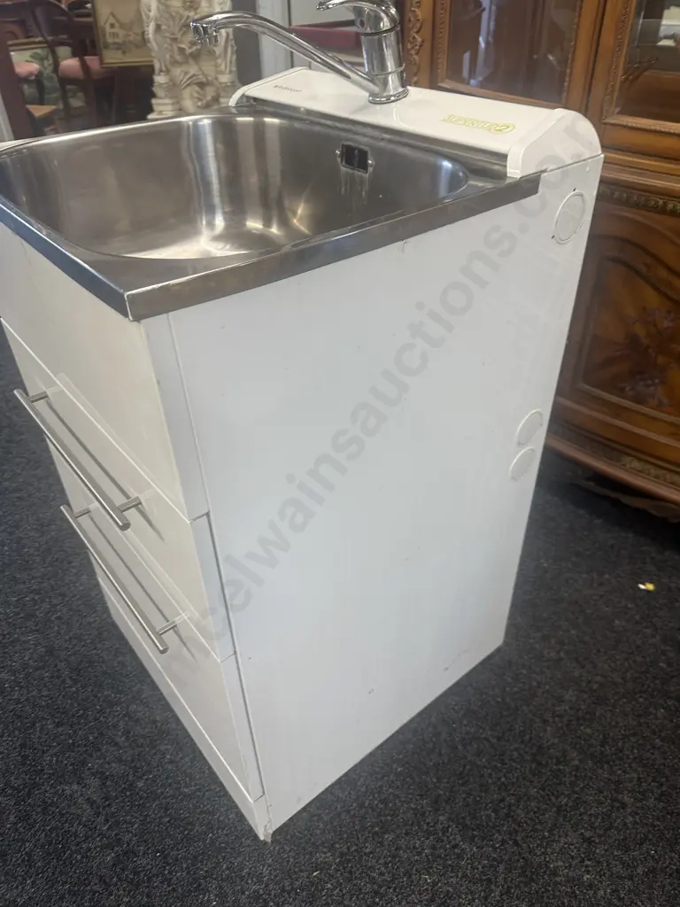 Robin Hood Laundry Super Tub Two Drawer With Hoses & Shower Hose Image 1++