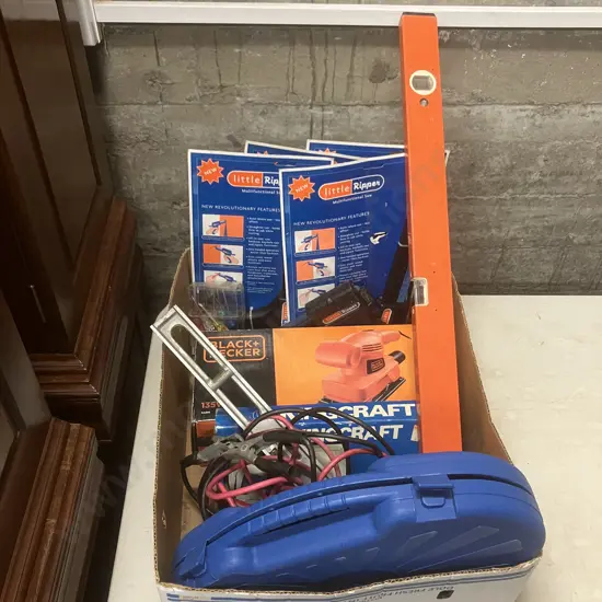 Box Lot Tools, Screwdiver Set, Levels Etc