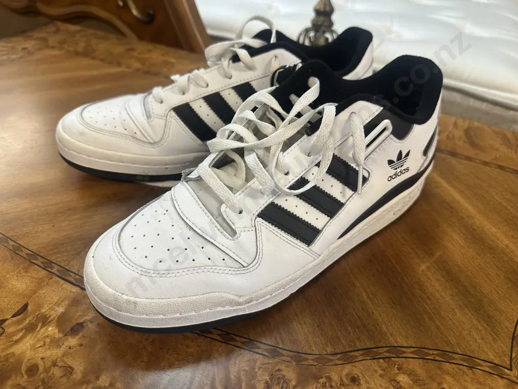 Black & White Adidas Shoes Image 1++