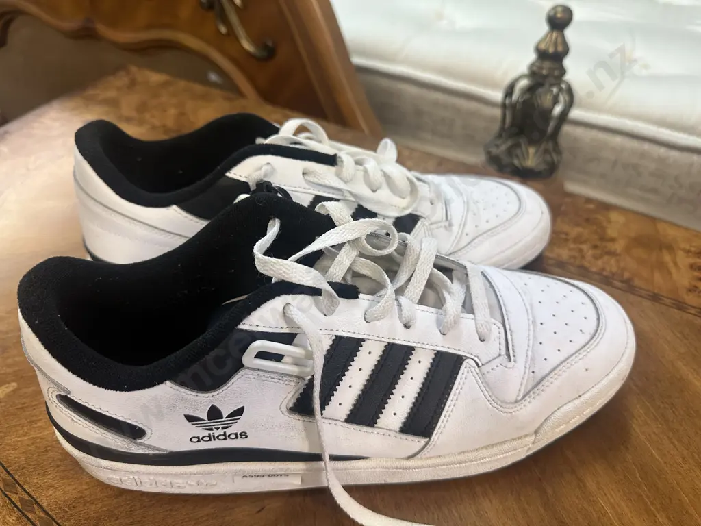 Black & White Adidas Shoes Image 1++