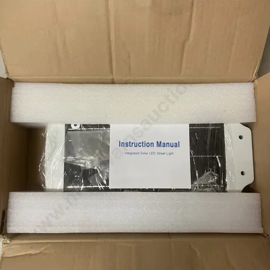 Integrated Solar LED Street Light With Instructions