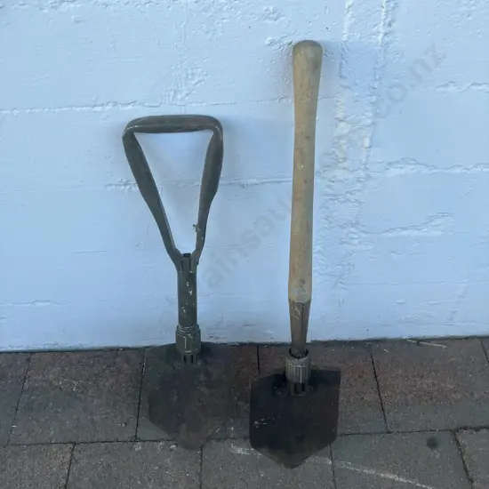 Pair of Folding Shovels