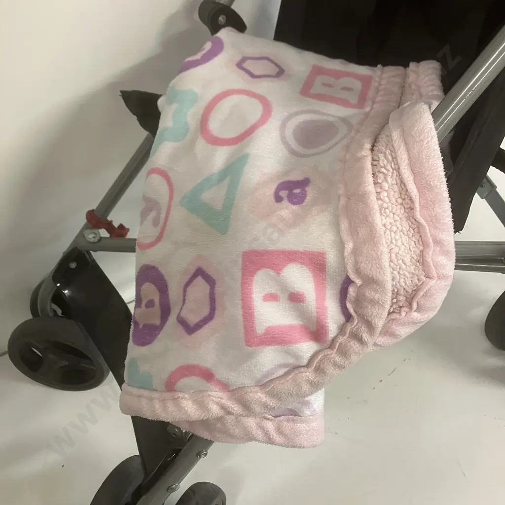 Black Anko Babies Stroller With Blanket Image 1++