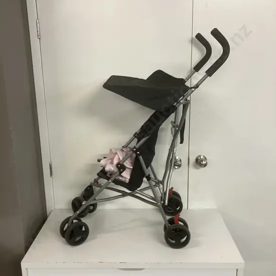 Black Anko Babies Stroller With Blanket