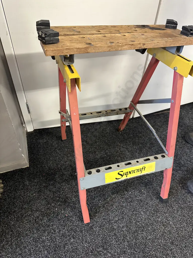 Supercraft Work Bench & Vintage Card Table Image 1++