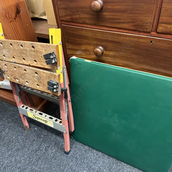 Supercraft Work Bench & Vintage Card Table
