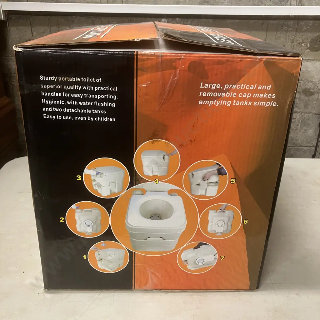 Portable Toilet 20L, Original Box Image 1++