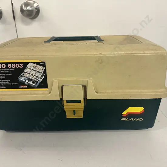 Planto Fishing Tackle Box With Assorted Fishing Sundries 