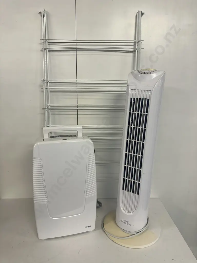 Goldair Dehumidifier, Home Collection Tower Fan & Drying Rack Image 1++