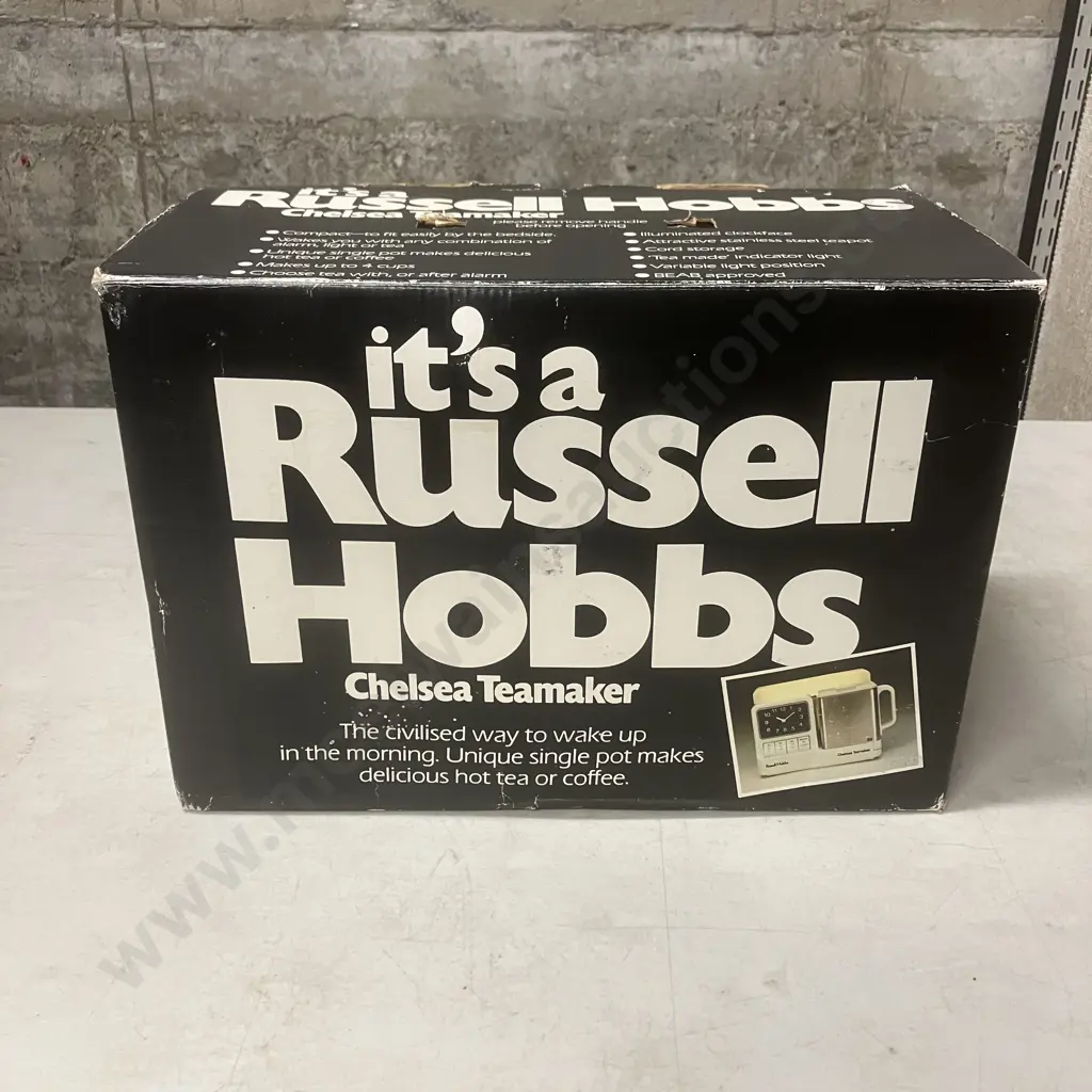 1980s Russell Hobbs Chelsea Teamaker 7106, Original Box & Instructions Image 1++