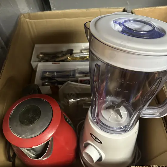 Zip Blender, Breville Electric Jug, Souvenier Spoons Etc