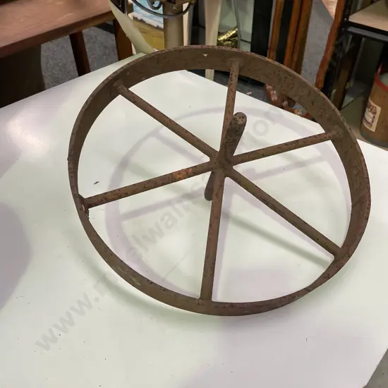 Vintage Cast Iron Wheel