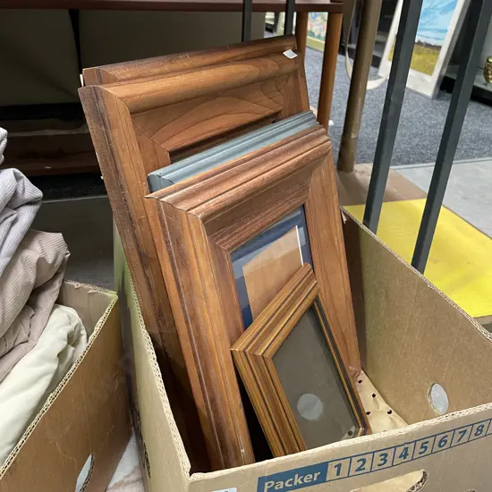 Assorted Wooden Picture Frames