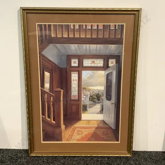 Framed and Glazed Peter Siddell Print "Doorway", 62 x 87cm