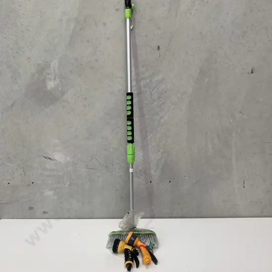 Broom and hose attachment