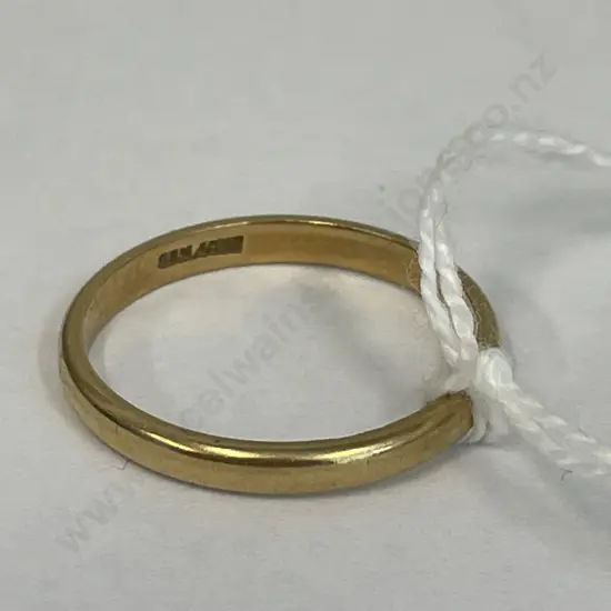 Hallmarked Gold Wedding Band