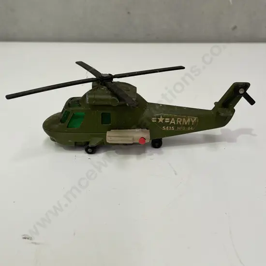 Matchbox Army Helicopter DieCast Toy
