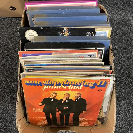 Box of Assorted Records incl boxed sets and Jazz