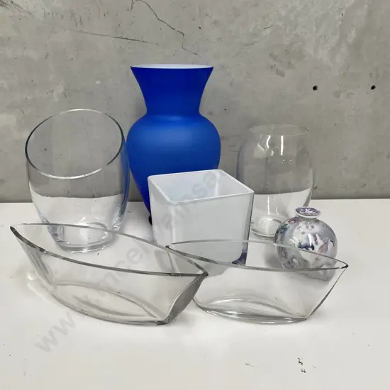 Assorted Vases. Tallest H28cm Smallest H8cm