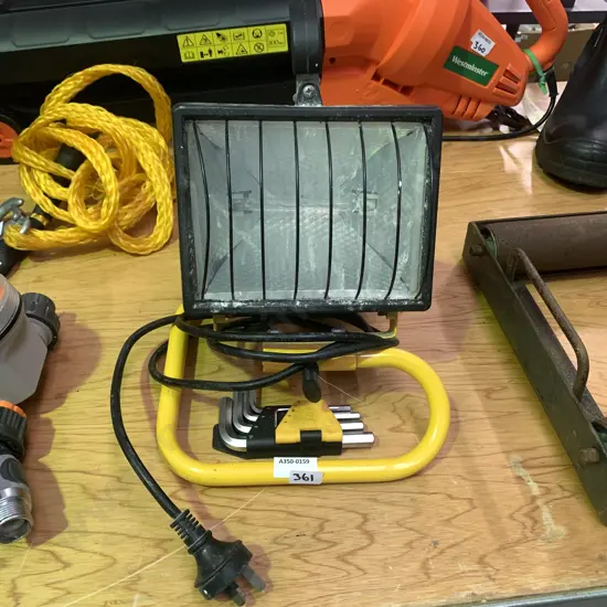 Yellow Arlec Work Light - Working with allen keys