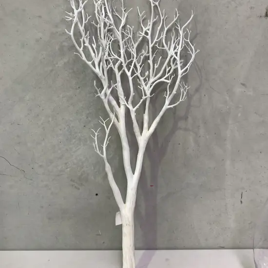 Decorative White Painted Faux Branch H100cm
