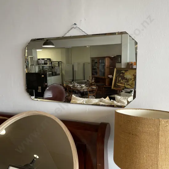 Art Deco Bevelled Wall Hung Mirror