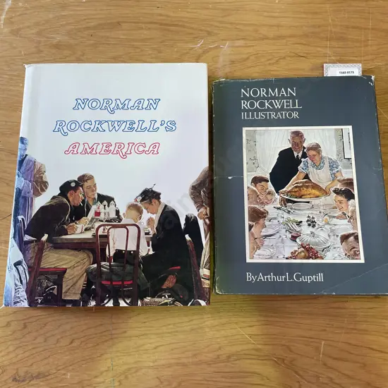 2 x Hard Cover Norman Rockwell Books