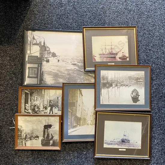 Assortment of Vintage Framed Photographs and Prints