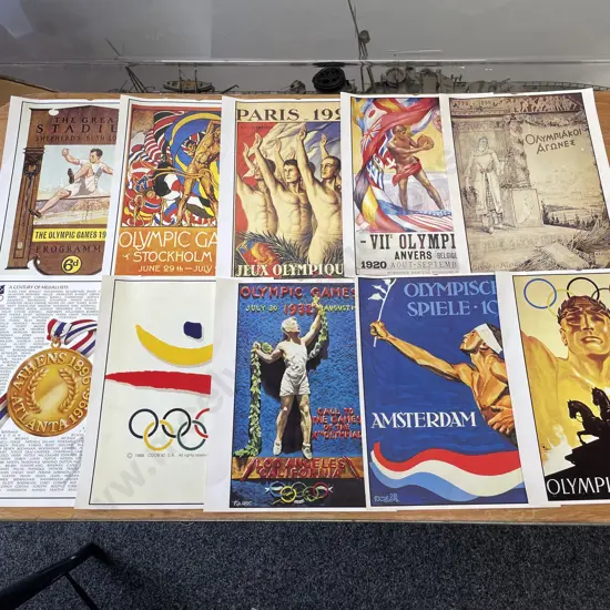 Assortment of Vintage Olympic Games Posters