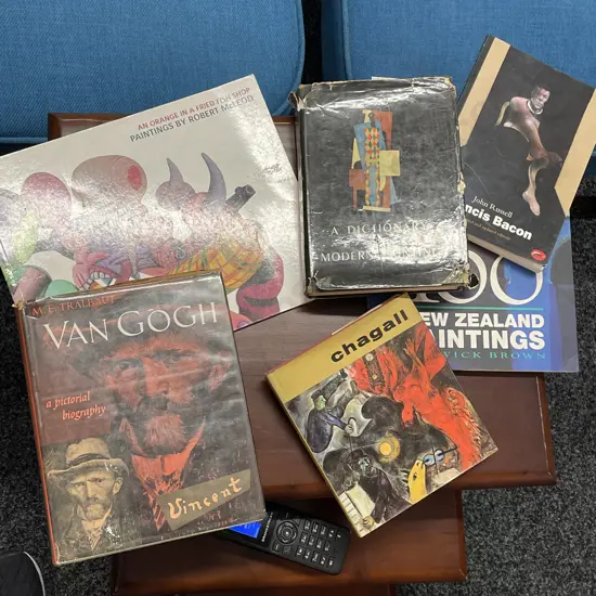 Collection of Art Books on a selection of artists