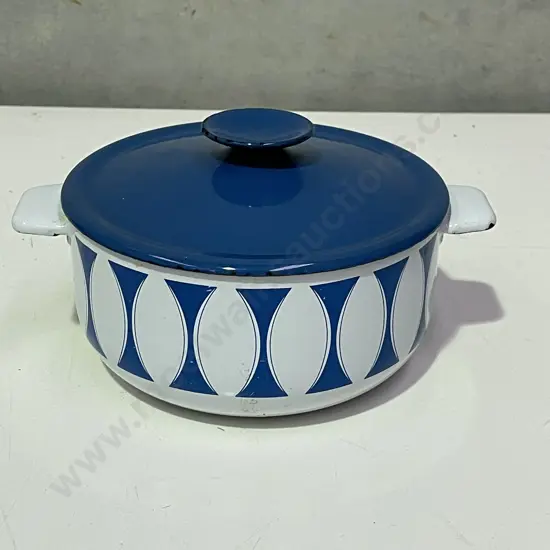Mid Century Catherine Holm Lidded Enamel Pot