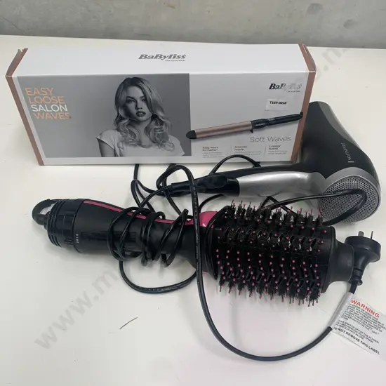 Remington Hair Dryer, Babyliss Curling Tongs and Revlon Brush/Curl Dryer