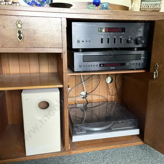 Yamaha Stereo System - RS300 Sound Receiver with CD/C600 CD Player with Bose Speaker and Taya Turntable Model MP200