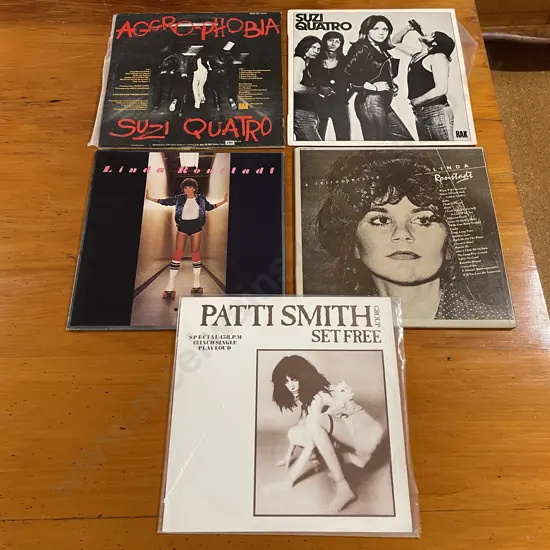 LP's - Assorted - Suzi Quatro, Linda Ronstadt, Patti Smith